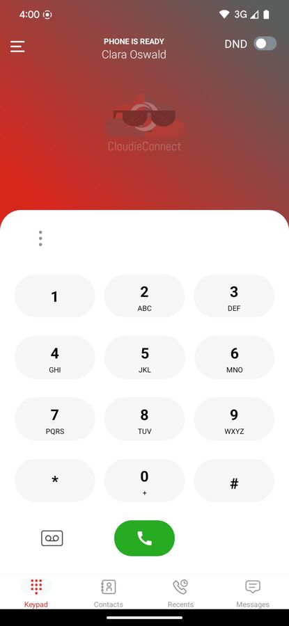 CloudieConnect keypad